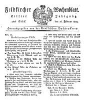 Feldkircher Wochenblatt