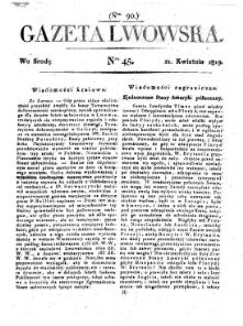 Gazeta Lwowska (Lemberger Zeitung)