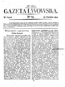 Gazeta Lwowska (Lemberger Zeitung)