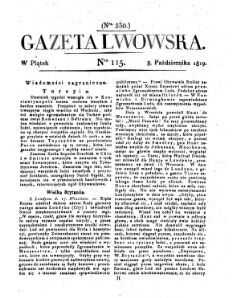 Gazeta Lwowska (Lemberger Zeitung)