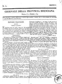 Giornale della provincia Bresciana