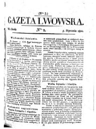 Gazeta Lwowska (Lemberger Zeitung)