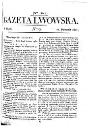 Gazeta Lwowska (Lemberger Zeitung)