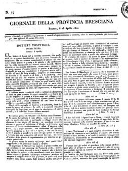 Giornale della provincia Bresciana