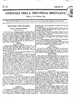 Giornale della provincia Bresciana