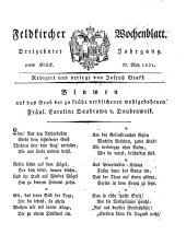 Feldkircher Wochenblatt