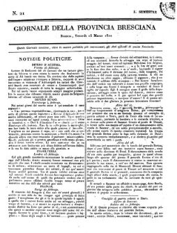 Giornale della provincia Bresciana