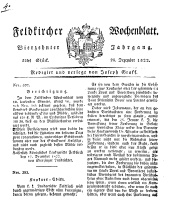 Feldkircher Wochenblatt