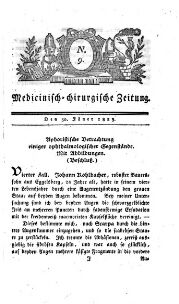 Medicinisch chirurgische Zeitung