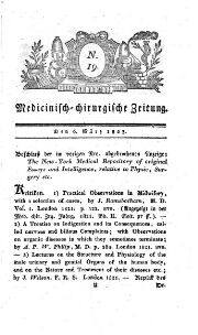 Medicinisch chirurgische Zeitung