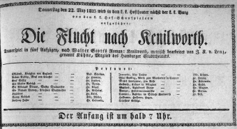 Theaterzettel (Oper und Burgtheater in Wien)