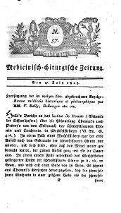 Medicinisch chirurgische Zeitung