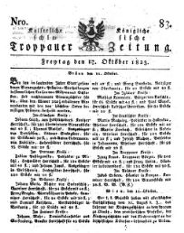 Kais. Königl. Schlesische Troppauer-Zeitung