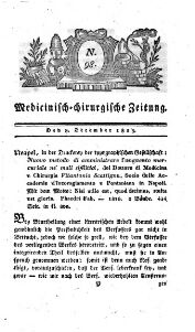 Medicinisch chirurgische Zeitung