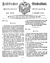 Feldkircher Wochenblatt