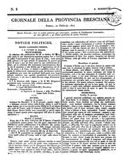 Giornale della provincia Bresciana