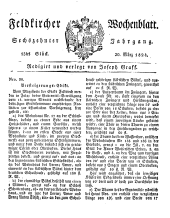 Feldkircher Wochenblatt