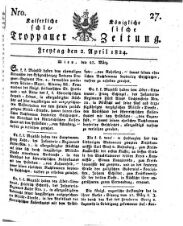 Kais. Königl. Schlesische Troppauer-Zeitung