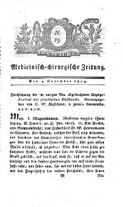 Medicinisch chirurgische Zeitung