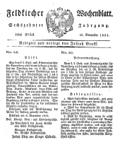 Feldkircher Wochenblatt