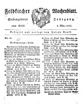 Feldkircher Wochenblatt