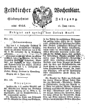 Feldkircher Wochenblatt