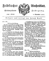 Feldkircher Wochenblatt