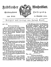 Feldkircher Wochenblatt