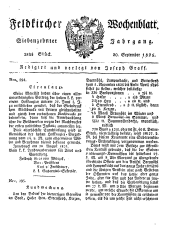 Feldkircher Wochenblatt