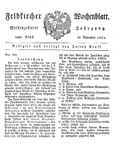 Feldkircher Wochenblatt
