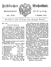 Feldkircher Wochenblatt