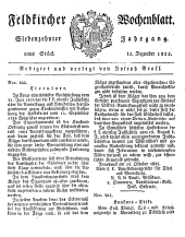 Feldkircher Wochenblatt