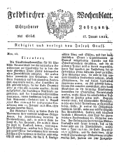 Feldkircher Wochenblatt