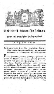 Medicinisch chirurgische Zeitung