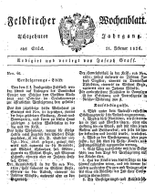 Feldkircher Wochenblatt