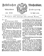 Feldkircher Wochenblatt