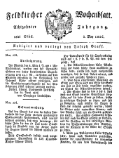 Feldkircher Wochenblatt