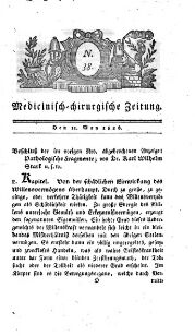 Medicinisch chirurgische Zeitung