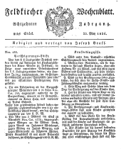 Feldkircher Wochenblatt