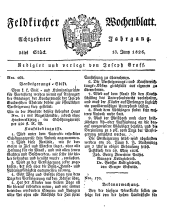 Feldkircher Wochenblatt