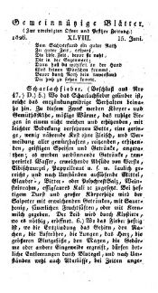 Gemeinnützige Blätter zur Belehrung und Unterhaltung