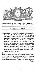 Medicinisch chirurgische Zeitung