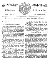 Feldkircher Wochenblatt