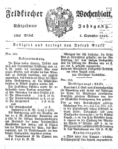 Feldkircher Wochenblatt