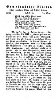 Gemeinnützige Blätter zur Belehrung und Unterhaltung