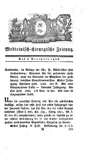 Medicinisch chirurgische Zeitung