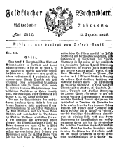 Feldkircher Wochenblatt