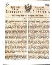 Kais. Königl. Schlesische Troppauer-Zeitung