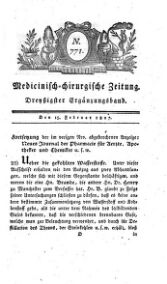 Medicinisch chirurgische Zeitung