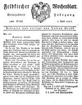 Feldkircher Wochenblatt